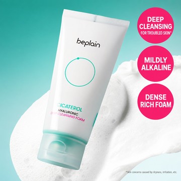 [Blemish Soothing] beplain Cicaterol Hyaluronic Deep Cleansing Foam 120ml
