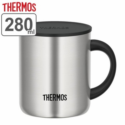 サーモス マグカップ フタ付き 真空断熱 280ml ステンレス JDG-280 （ Thermos ステンレスマグカップ 蓋付き マグ カップ 保温 保冷 ）