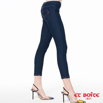 【單一特價】牛仔鬆緊貼腿七分褲 - BLUE WAY  ET BOîTE 箱子