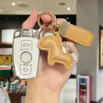 適用BMW寶馬插入式鑰匙套 TPU汽車鑰匙殼 適用3/5系列 X3/X5 E90 E60汽車遙控保護殼 汽車鑰匙保護套