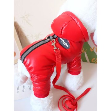 泰迪貴賓小型犬寵物狗狗衣服冬裝四腳衣加厚羽絨棉服保暖御寒棉衣