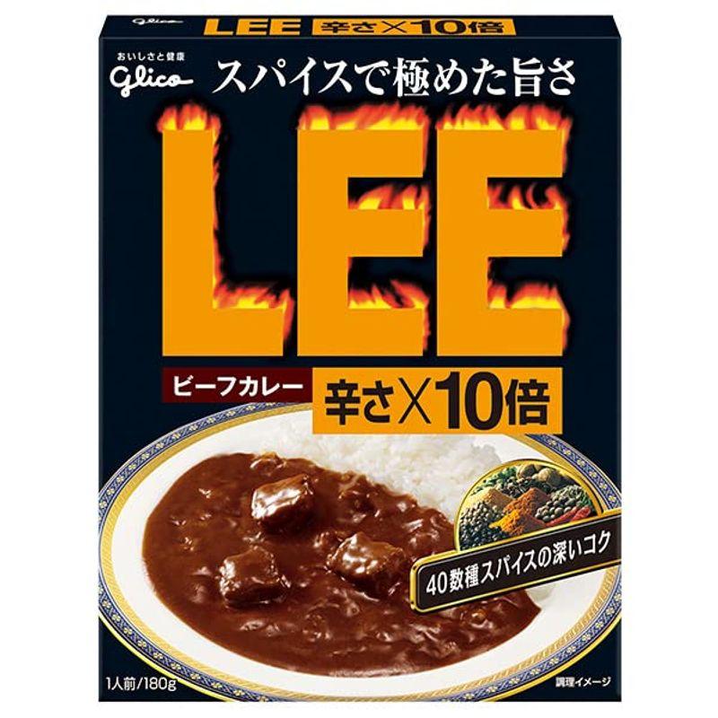 江崎グリコ ビーフカレーLEE 辛さ×10倍 180g×10個入×(2ケース)