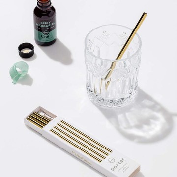 短吸管4入組/12.7cm 銅S