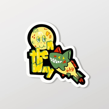 MOON/車貼、軟磁 SunBrother孫氏兄弟 3M 反光貼紙 防水貼紙 車貼貼紙 軟性磁貼