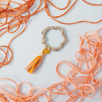 手編戒指 麻花桔 紅瑪瑙