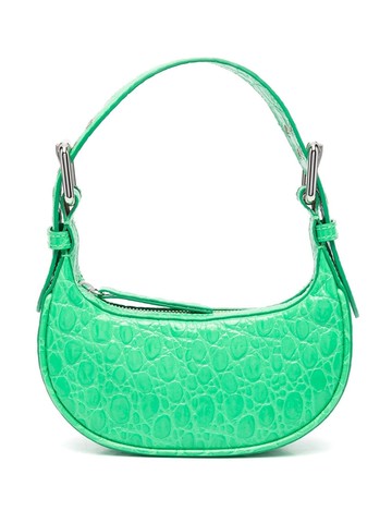 BY FAR - Mini Soho bag - women - Calf Leather/Cotton - One Size - Green