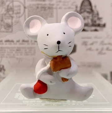 【震撼精品百貨】日本精品百貨~日本動物招財擺飾/陶瓷擺飾-鼠#46251