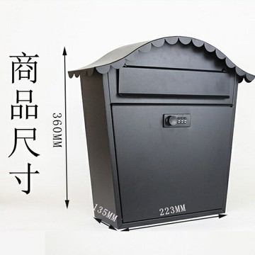 {台灣公司 可開發票 快速出貨}  定制圖案室外掛墻民宿別墅密碼信箱防雨戶外報箱郵箱信報收納箱