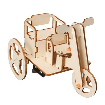 🌈「探夢科學」科學實驗diy電動三輪車模型兒童手工科技小製作steam材料包套裝