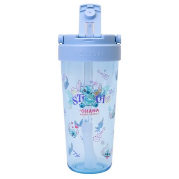 【HOUSUXI】迪士尼史迪奇系列 Tritan輕透舒吸杯 附彈跳吸管 760ml