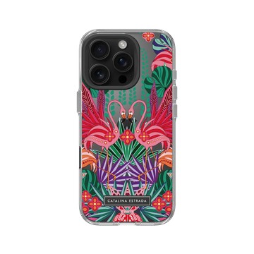 iPhone 16 Pro Clear Case（相機按鈕） 透明 - Catalina Estrada - Flamingo