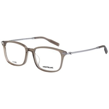 萬寶龍 MONTBLANC 純鈦 光學眼鏡(透明咖啡配銀色)MB0315OA