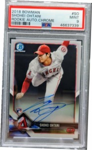 トレーディングカード !!! 2018 Bowman Chrome SHOHEI OHTANI RC Auto