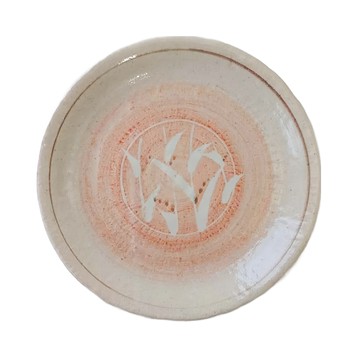 秋麥粉引9皿 日本製  22.5 x 2.8cm  XL12127-9  1個  秋麥粉引