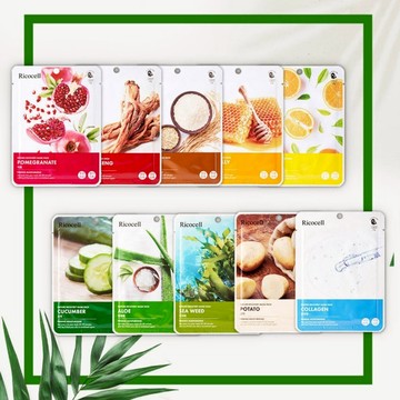 Ricocell 韓國保濕面膜 Nature Recovery 天然植萃面膜 23g單片【現貨】綜合護理 美日面膜 多款