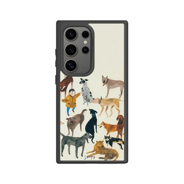 Galaxy S24 Ultra SolidSuit 黑 - Soupy Tang 湯舒皮 - Dogs