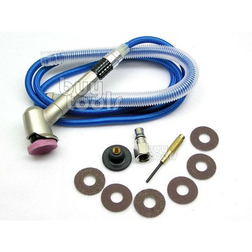 BuyTools-Air Angle Grinder《專業級》氣動筆型刻磨機研磨機、45度彎頭、30mm砂輪砂紙「含稅