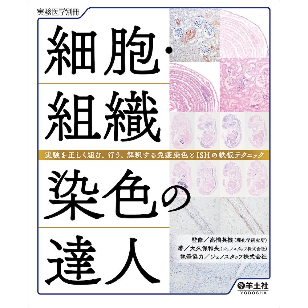 BOOK］細胞組織染色の達人実験を正しく組む行う解釈する免疫染色とISHの鉄板テクニック (実験医学別冊) 大久保和央 高橋英機(監修) ジェノスタッフ株式会社(その他)【104_49882