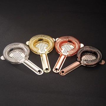 酒吧靈魂調酒師專業器具十字造型經典過濾冰水隔離分離器Strainer