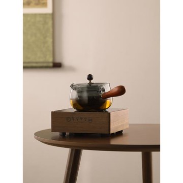 逍遙壺360度旋轉玻璃側把茶水分離懶人泡茶神器電陶爐煮茶器套裝