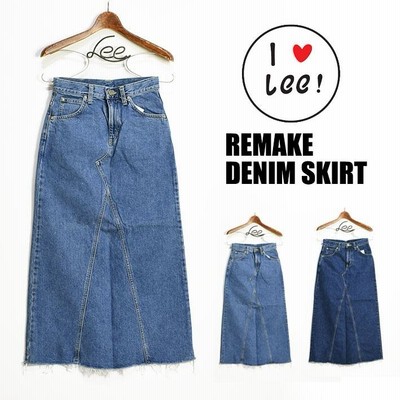 チチカカ SHIPS vintage スカート デニムシャツ ドット リメイク ロングスカート セールクリアランス