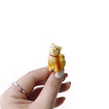 (現貨) 盆栽裝飾 單腳抓癢小柴犬擺飾 微景觀插飾