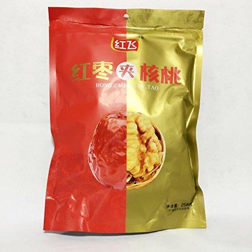 紅棗夾核桃 干し赤棗とクルミの組み合わせ 栄養たっぷり 人気お菓子 中華食材 258g