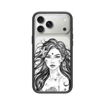 iPhone 17 Pro Max Mod NX -邊框背蓋組合 (相機按鈕) 黑 - MYMY REVERZ TATTOO - MERMAID