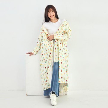 【RAINSTORY】前扣式連身雨衣M號(夏日聖代)