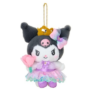 【震撼精品百貨】酷洛米_Kuromi~Sanrio 日本SANRIO三麗鷗 酷洛米絨毛玩偶吊飾-花園*62931