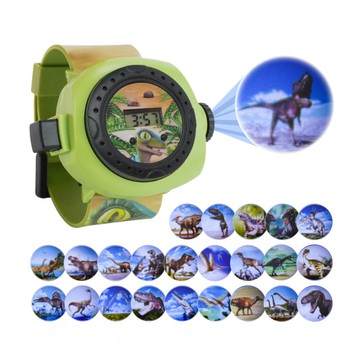 恐龍幻燈片投影電子手錶(24張恐龍幻燈片/附電池)(278926)【888便利購】