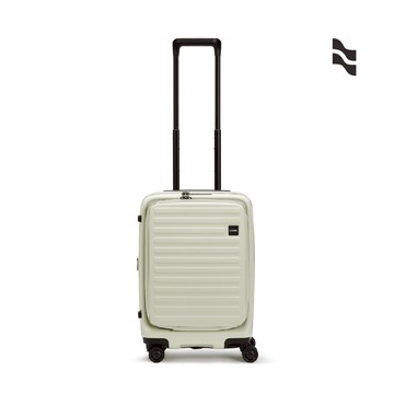 LOJEL CUBO 升級版 21吋前開擴充防盜防爆 拉鍊登機箱 亞麻白