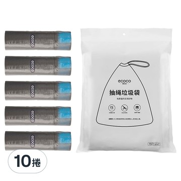 ecoco 意可可 垃圾袋 單邊拉繩款  2包