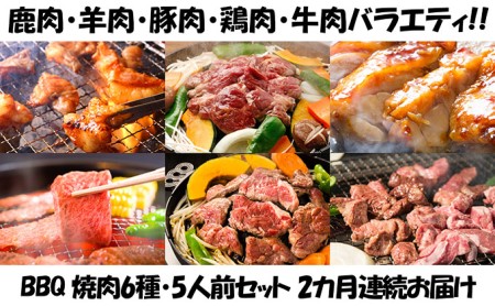 エンジョイ！BBQセット　～焼肉6種　5人前コース～