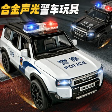 警車玩具兒童玩具車大號男孩合金汽車模型員警車巡邏車特警車金屬