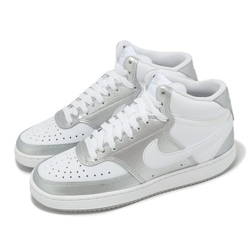 [ACS] Nike 休閒鞋 Wmns Court Vision Mid 女鞋 銀 白 中筒 復古 運動鞋 CD5436-108