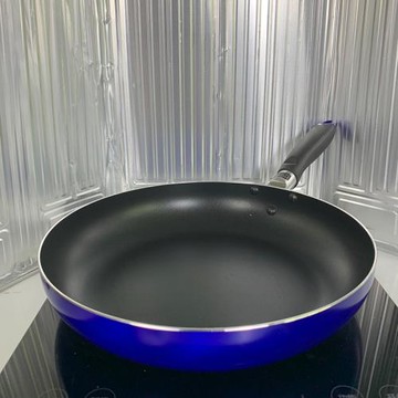 不粘鍋煎鍋26cm深海藍外貿鍋雪花酥牛軋糖平底鍋麥飯石家用天燃氣