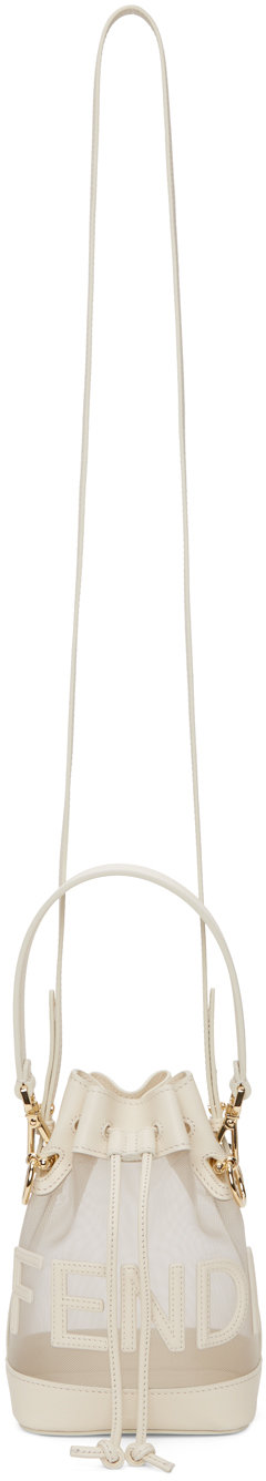Fendi 白色迷你 Mon Tresor 水桶包