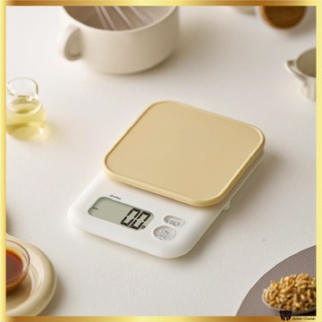 DRETEC 0.1g 數字廚房秤 1kg | 精密食品和烘焙秤 | 皮重功能 | 液晶顯示器 | 黃油顏色