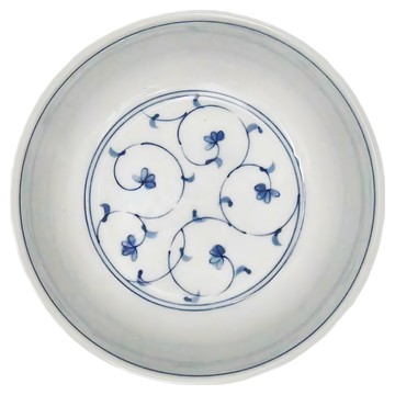 有田燒綠釉缽 日本製 5吋  1個  綠釉 白色