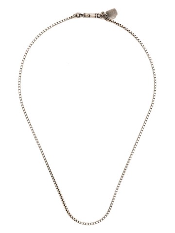 WERKSTATT:MÜNCHEN - box-chain sterling-silver necklace - unisex - Oxidised Sterling Silver - One Size