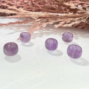💕 𝓒. 𝓣 晶寶💕7-9.2mm紫水晶 隨形 桶珠  散珠 單珠 天然水晶 diy  設計