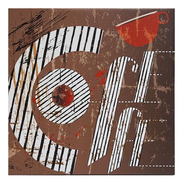 24mama 掛畫 單聯式 抽象咖啡  50 x 50cm  無框