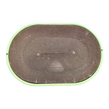 Nice u 毛樂趣 年輪貓抓板  瓦楞紙材質  54x35x10公分  44 x 35 x10cm  綠色  1個