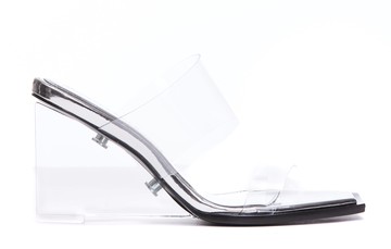 Alexander McQueen Shard Transparent Mules