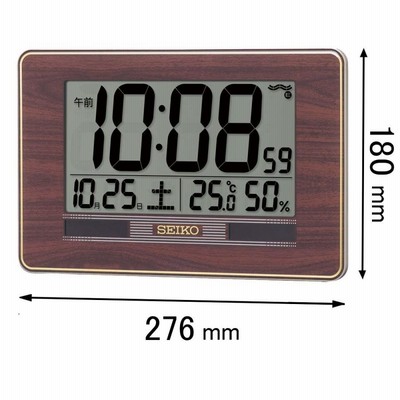セイコータイムクリエーション 置き掛け兼用時計SEIKO ハイブリッドソーラーデジタル電波掛け時計 SQ-446-B 返品種別A
