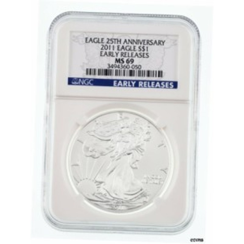 品質保証書付】 アンティークコイン NGC PCGS 2011 アメリカンシルバー