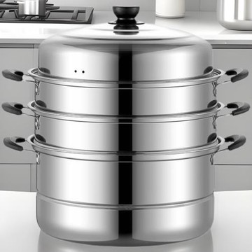 不銹鋼三層蒸鍋家用特厚雙層蒸饅頭商用多層湯鍋燃氣電磁爐通用