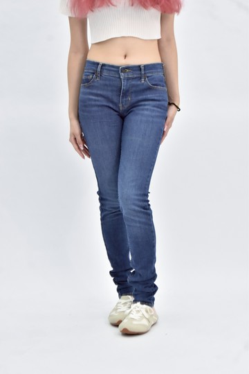 (M) levis 牛仔緊身藍色長褲