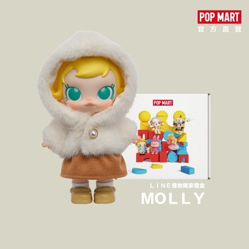 【POP MART 泡泡瑪特】Baby Molly 積極入冬指南系列搪膠毛絨-LINE禮物獨家禮盒組
